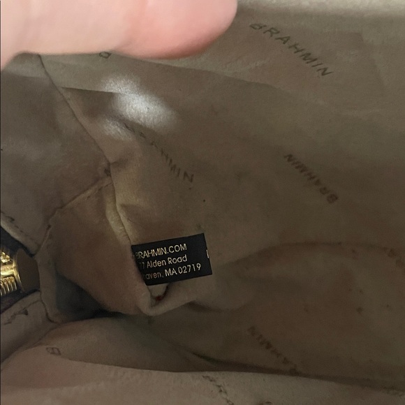 Brahmin Evie Melbourne Croc-Embossed Crossbody Bag Top Handle Satchel - Picture 9 of 16